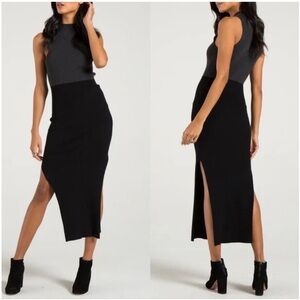 🔴Philanthropy Halter Slit Dress